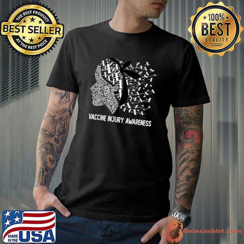 We Wear Black & White For Vaccine Injury Awareness Women T-Shirt