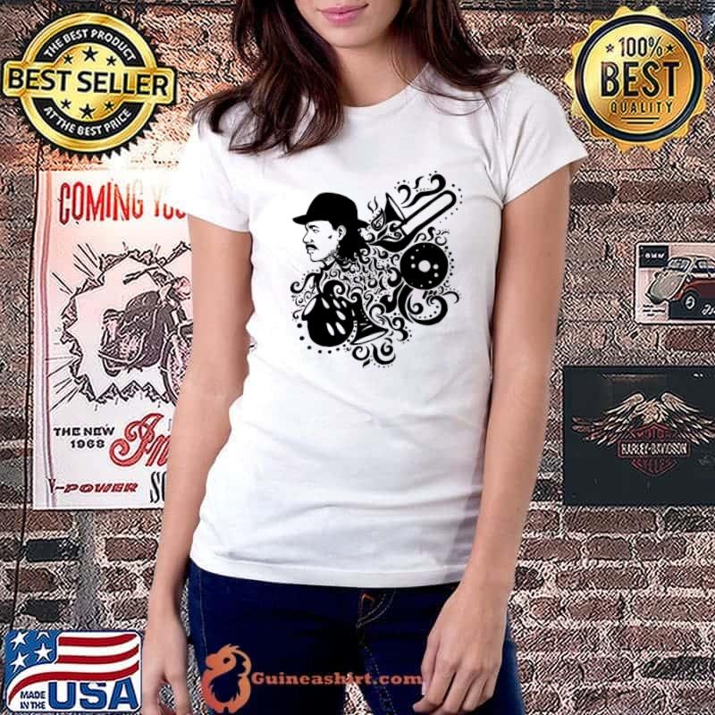 Black aesthetic design carlos Santana classic shirt