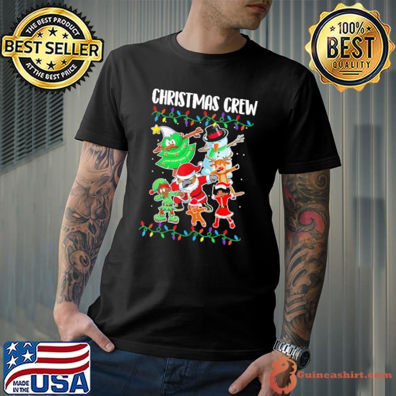 Black african American christmas crew trending shirt