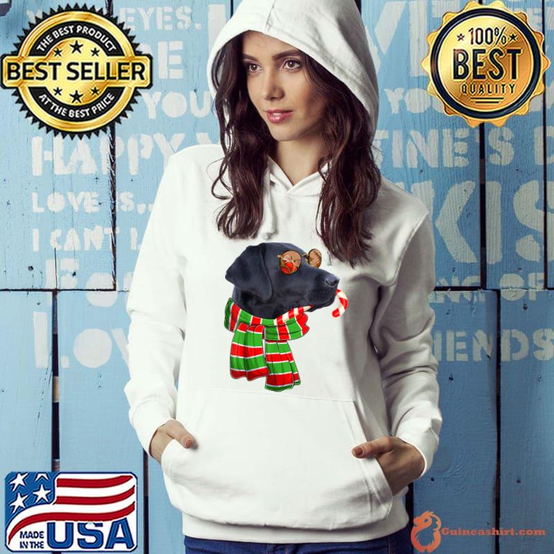Black Lab Labrador Dog Owners Christmas Xmas Holiday Party T-Shirt Hoodie
