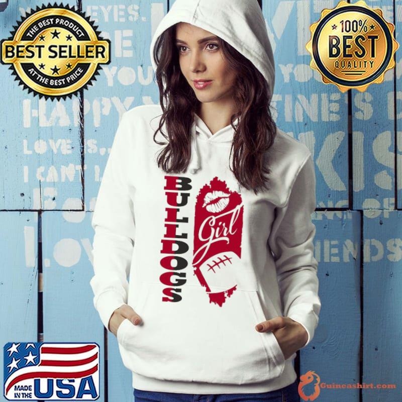 Bulldogs Girl Lip Baseball Shirt Hoodie