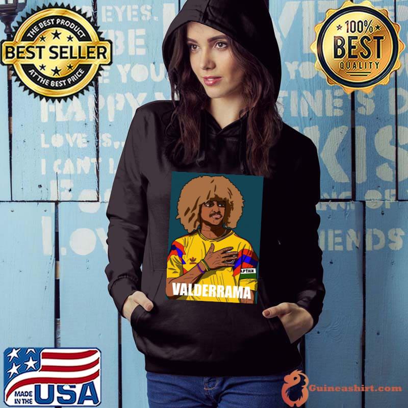 Carlos valderrama Colombia portrait s Hoodie