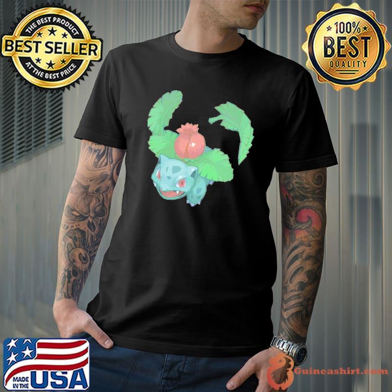 Character ivysaur in Pokemon green art shirt