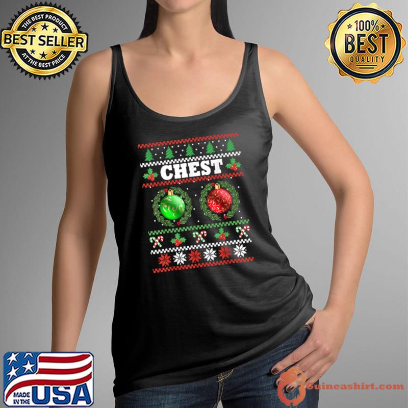 Chestnuts Couples Christmas Ugly Shirts - Nuts Sleeveless Top for