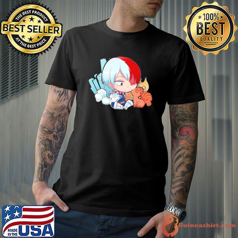 Cold fox and hot fox shoto todorokI chibI mha classic shirt