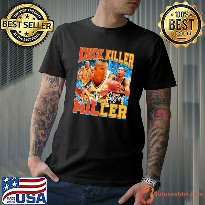 Collage design reggie miller choke signature basketball classic shirt