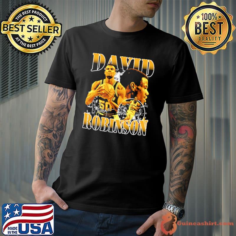 David robinson basketball yellow design 90s classic shirt