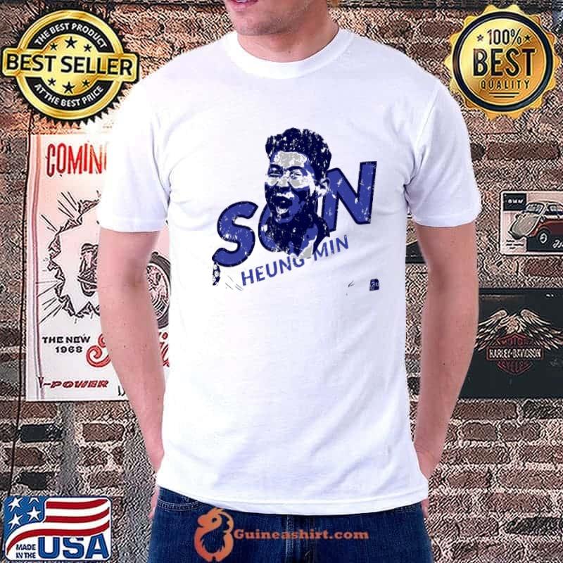 Distressed portrait fanart heung min son shirt