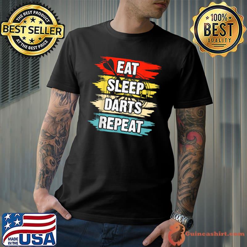 Eat Sleep Darts Repeat Vintage T-Shirt