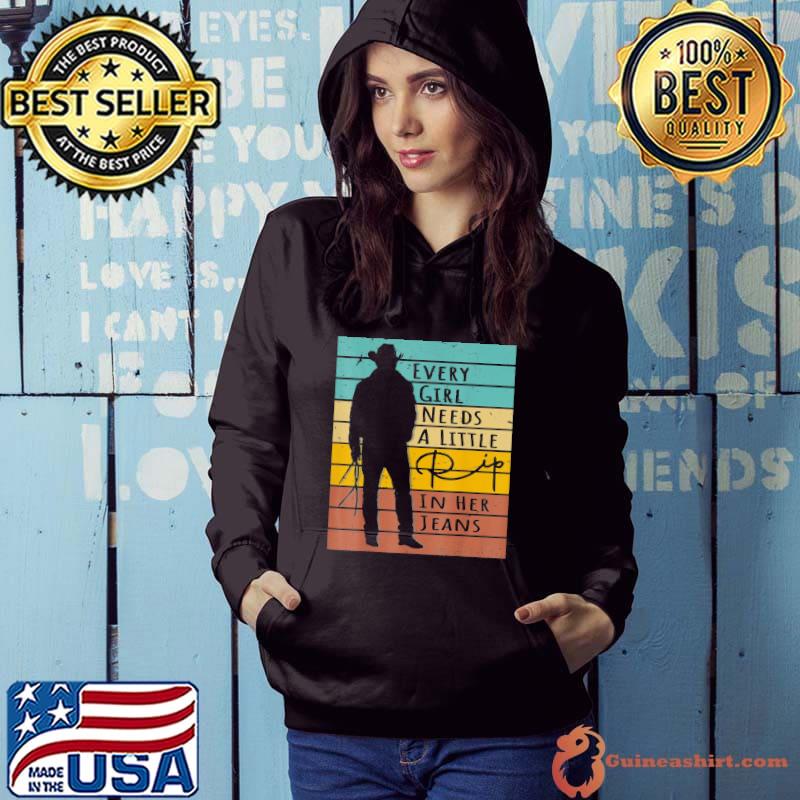Every girl needs a little rip in her jeans quote classic s Hoodie
