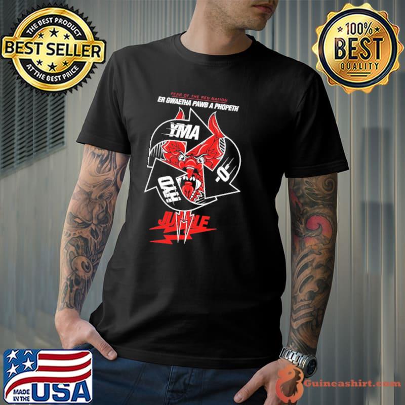 Fear of the red nation yma o hyd shirt