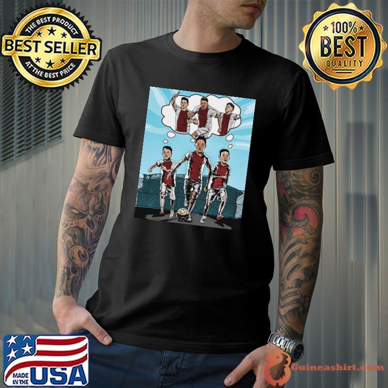 Football graphic martinez neres alvarez AFC ajax classic shirt