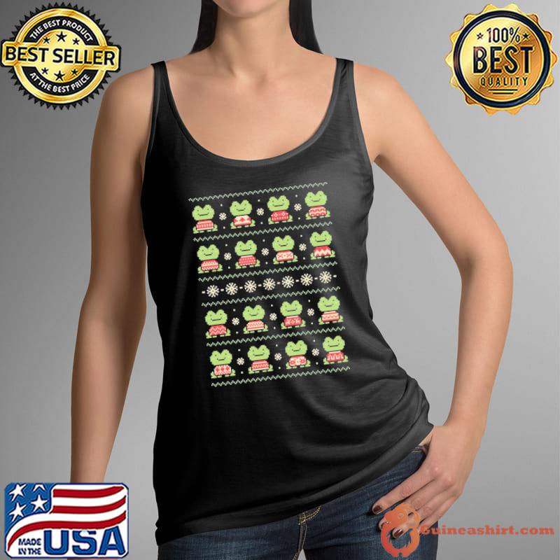 Frogs in s dark ugly christmas classic s Tank Top