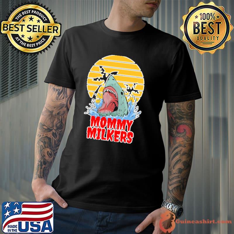 Funny beach shark big tiddy goth shirt