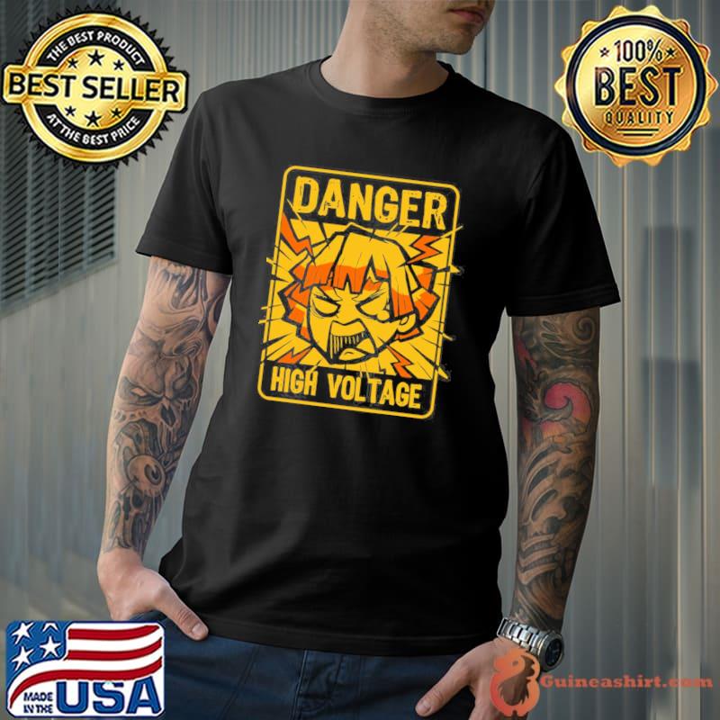 Fuuny zenitsu high voltage demon slayer classic shirt