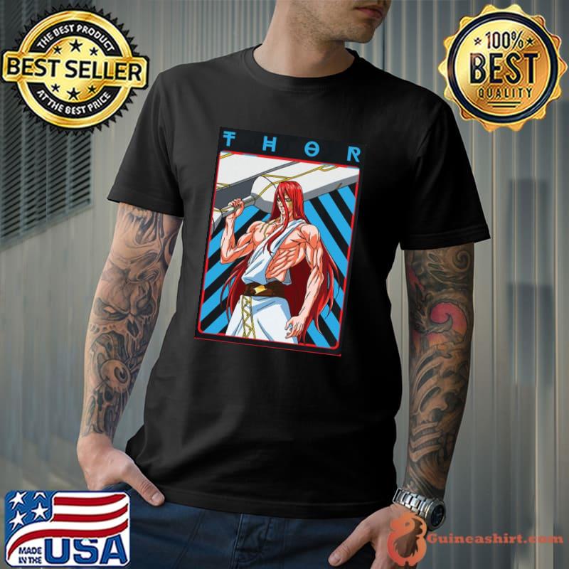 God of thunder record of ragnarok retro shirt