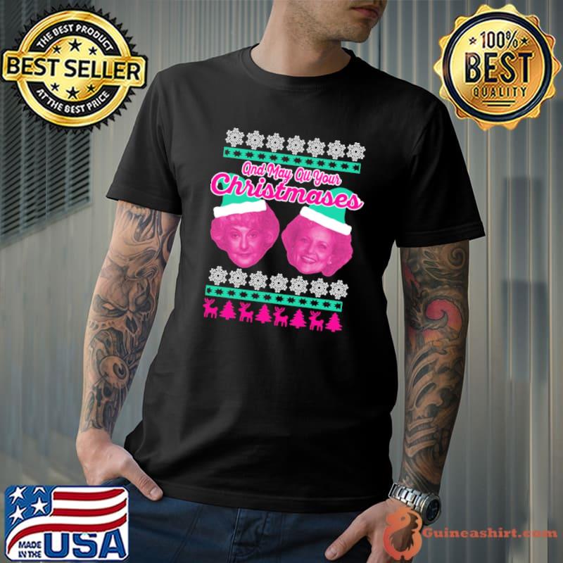 Golden girls bea merry and white christmas icons classic shirt