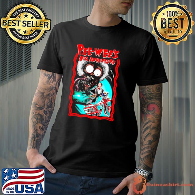 Horror pee wee's big adventure films funny design classic shirt