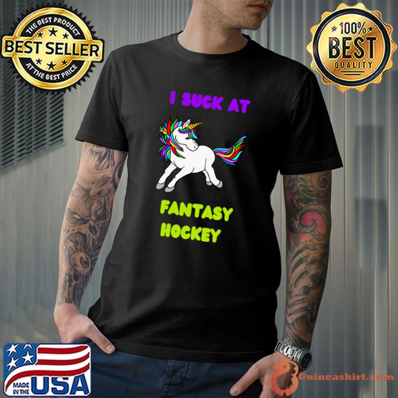 I Suck At Fantasy Hockey Unicorn T-Shirt