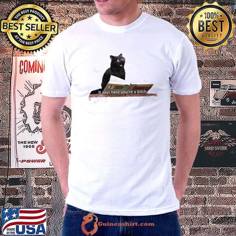 It says here you're a bitch salem chilling adventures of sabrina classic shirt