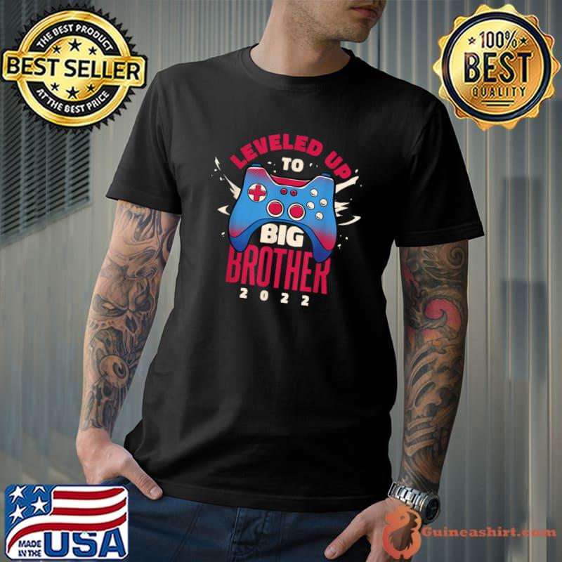 Level Up To New Big Brother Announcement For Boys Gamer 2022 T-Shirt