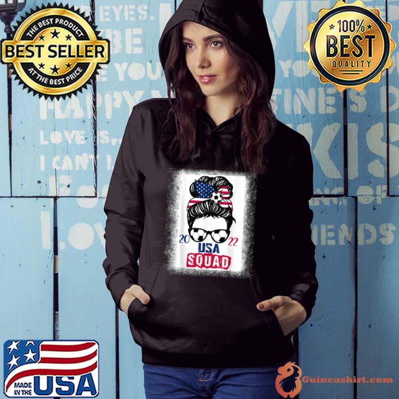 Messy Bun American Squad Soccer Team Flag Football 2022 Event T-Shirt Hoodie