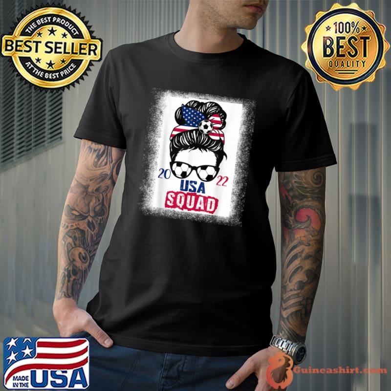 Messy Bun American Squad Soccer Team Flag Football 2022 Event T-Shirt