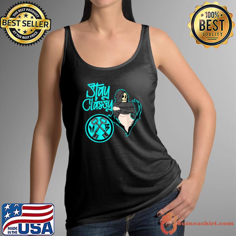 Muse Brand Stay Classy Key Skull Halloween T-Shirt Tank Top