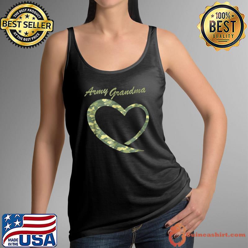 Proud Army Grandma Military Grandma Camouflage T-Shirt Tank Top