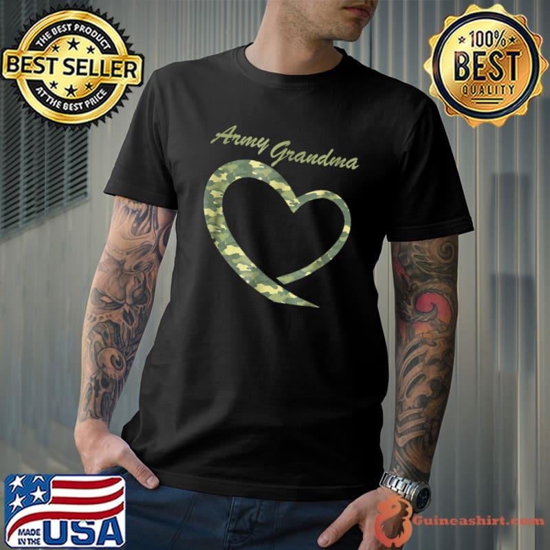 Proud Army Grandma Military Grandma Camouflage T-Shirt