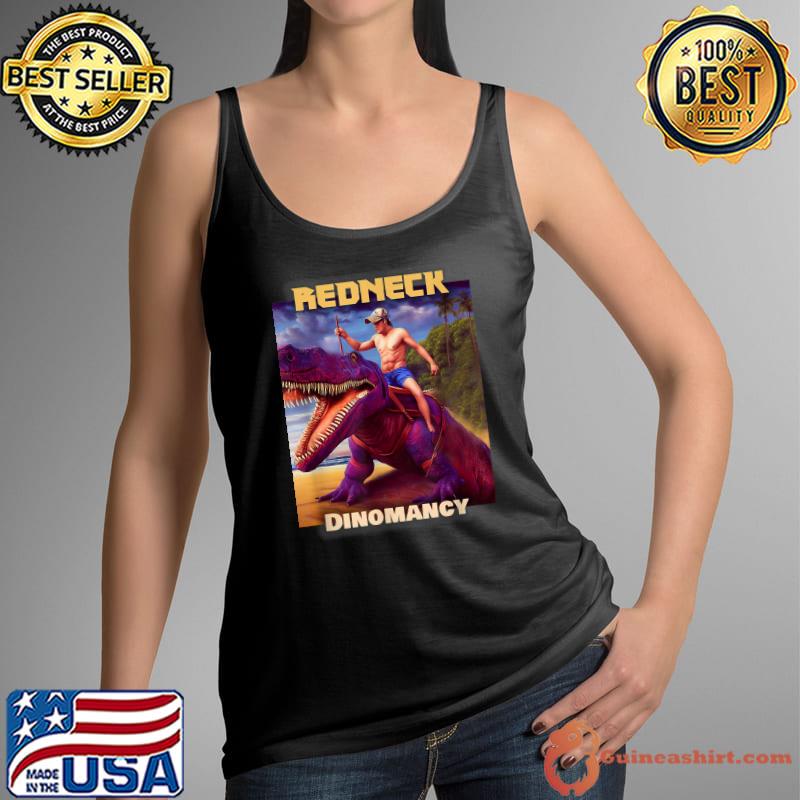 Redneck Dinomancy Dinosaur RPG Quirky Gamer Urban Fantasy T-Shirt Tank Top
