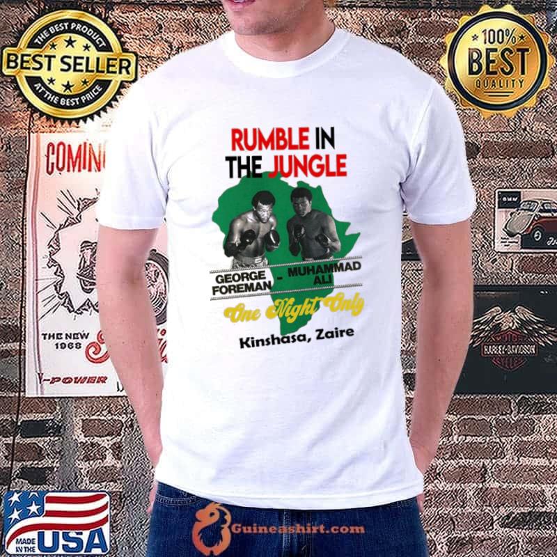 Rumble in the jungle muhammad alI sport shirt