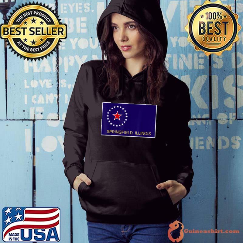 Springfield Illinois Flag City Pride Gift Souvenir T-Shirt Hoodie