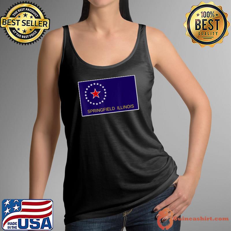 Springfield Illinois Flag City Pride Gift Souvenir T-Shirt Tank Top