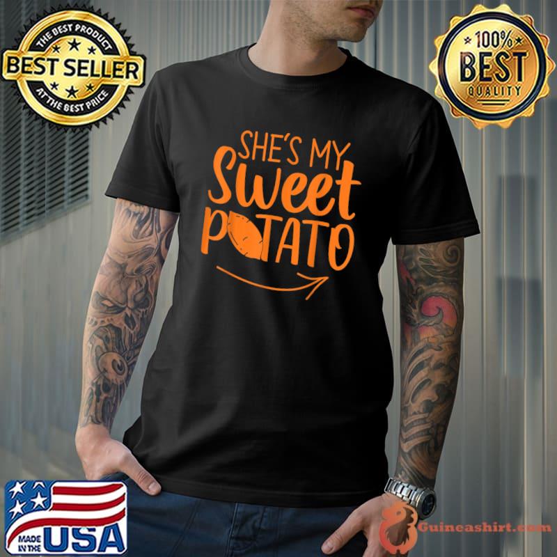 Thanksgiving Matching Couples She is My Sweet Potato I Yam T-Shirt