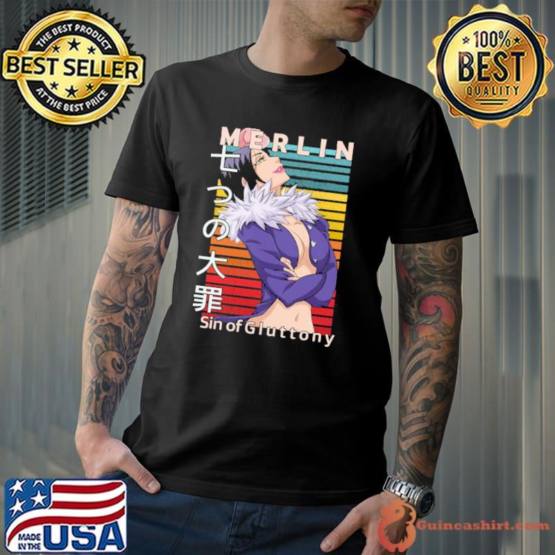 The seven deadly sins merlin boar sin of gluttony shirt