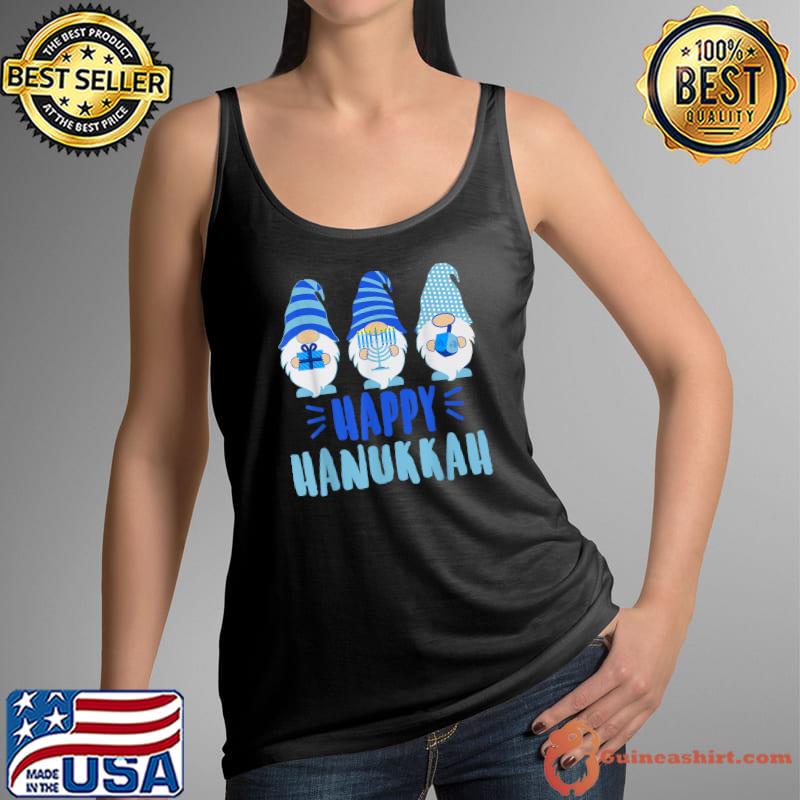 Tu Happy Hanukkah 2022 Gnome Menorah Dreidel Costume T-Shirt Tank Top