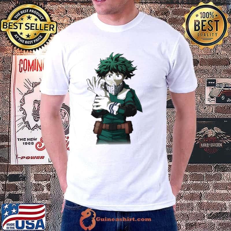 Typographic izuku midoriya my hero academia shirt