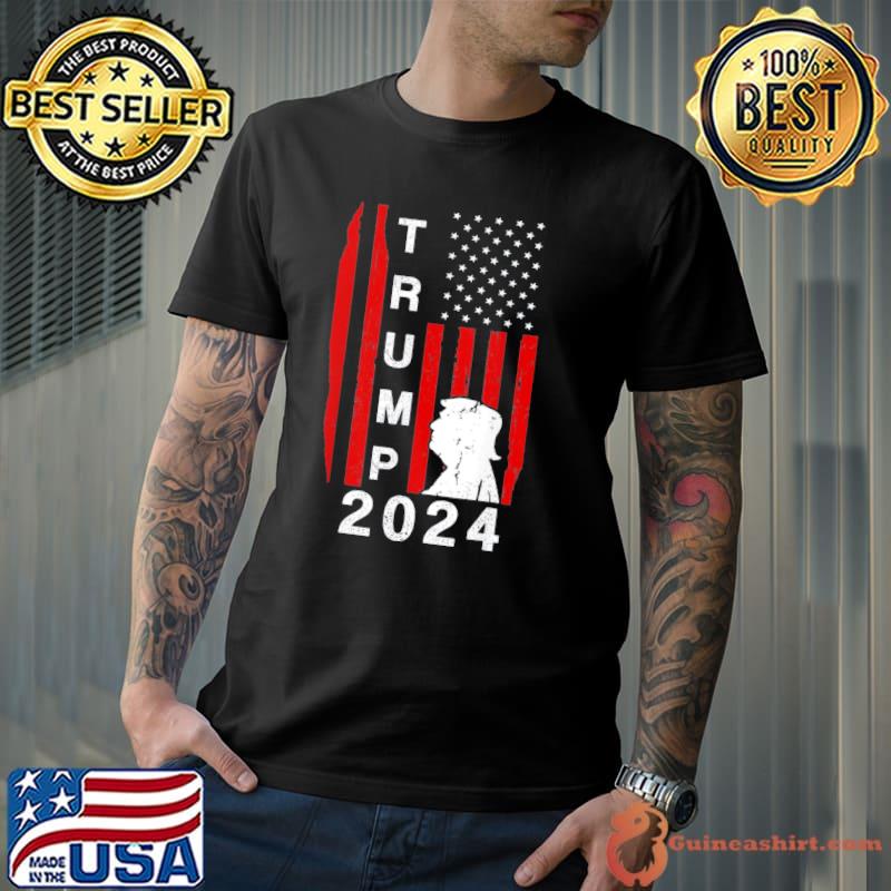 Vote Trump for president Trump 2024 America flag shirt