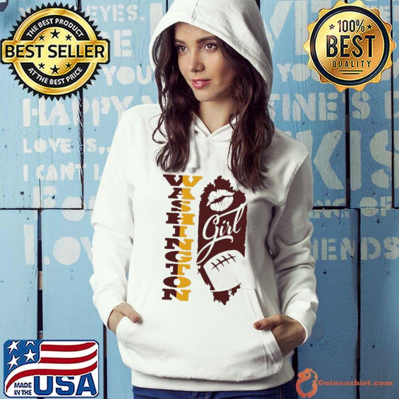 Washington Girl Lip Baseball Shirt Hoodie