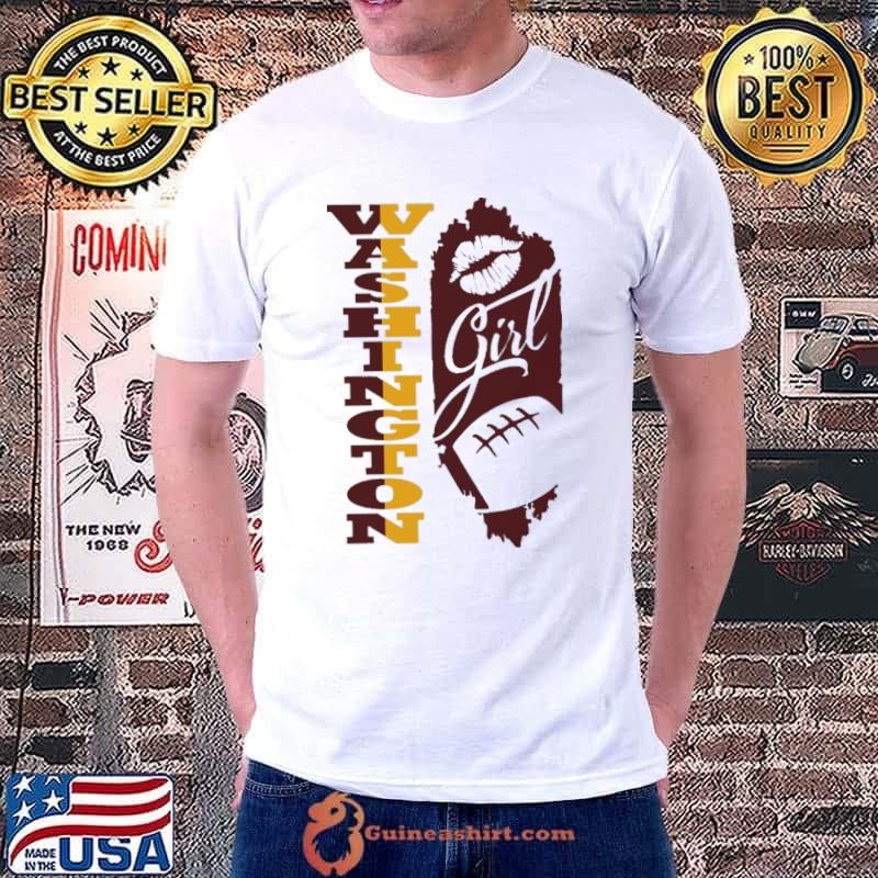 Washington Girl Lip Baseball Shirt