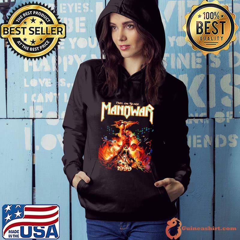 1999 hell on stage manowar band classic s Hoodie