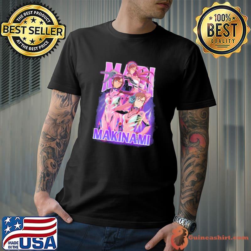 90s marI makinamI evangelion vintage bootleg anime shirt