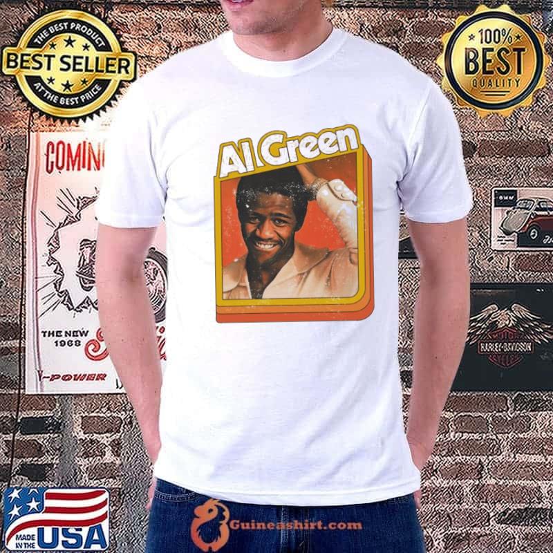Al green soul legend orange design shirt