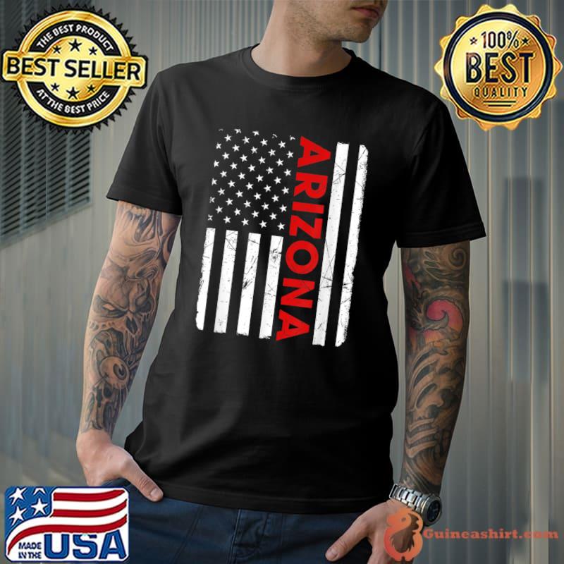 Arizona Pride Vintage Old American Flag T-Shirt