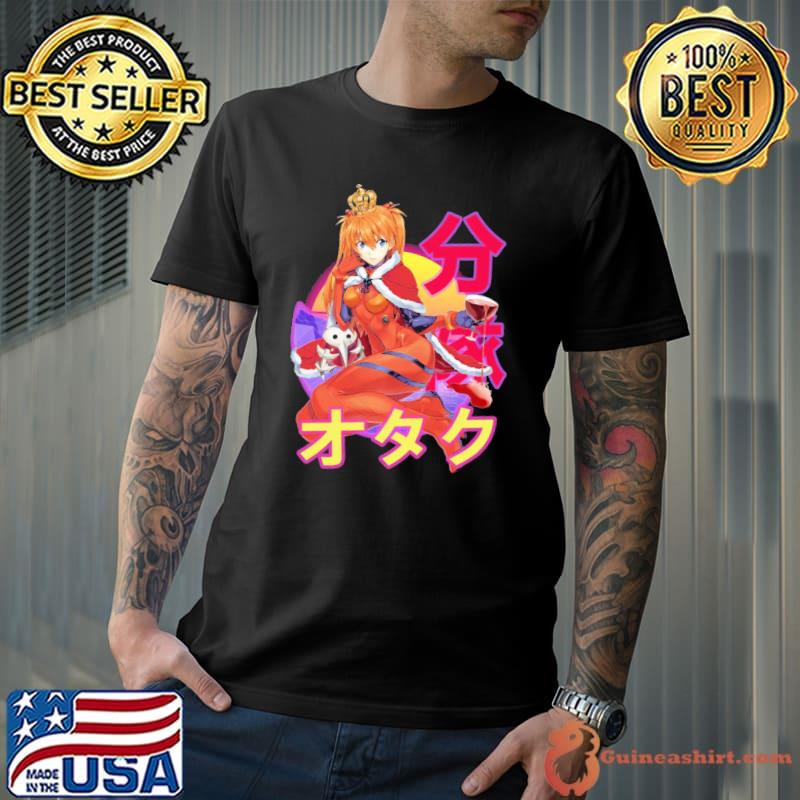 Asuka langley soryu neon genesis evangelion sunset design classic shirt