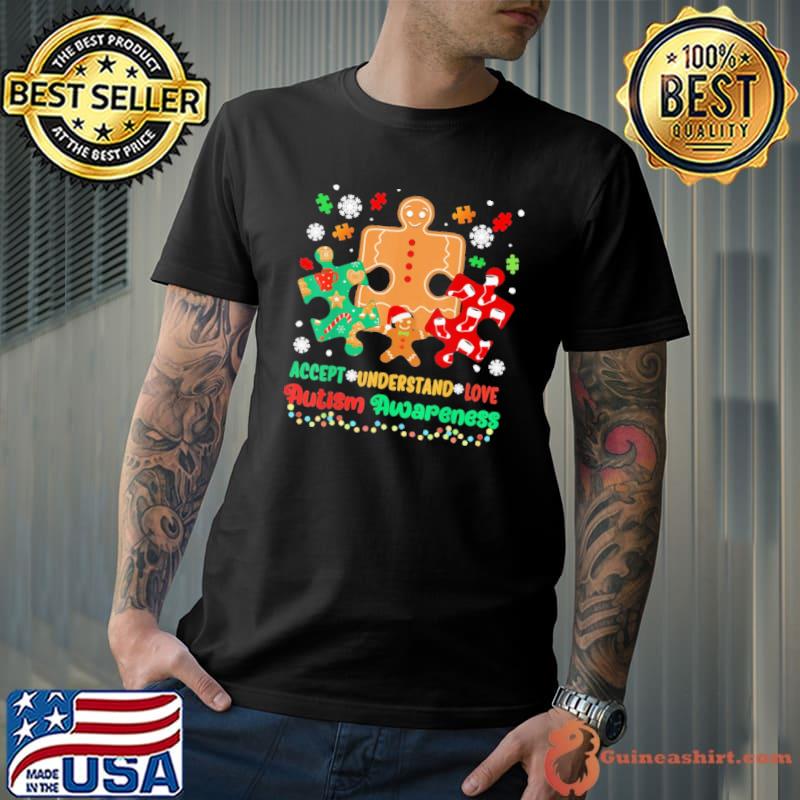 Autism Awareness Accept Understand Love Christmas Shirt