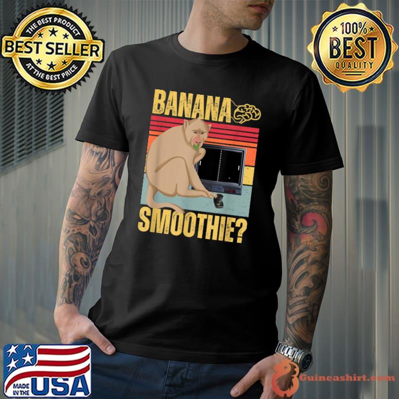 Banana Smoothie Ape Gamer Artificial Intelligence Vintage T-Shirt
