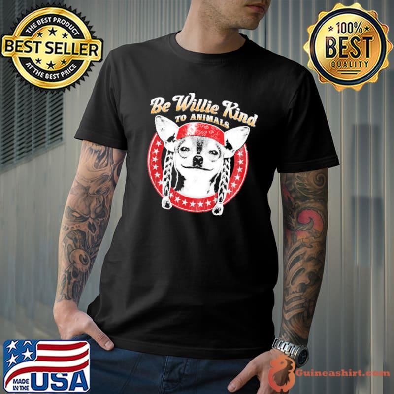 Be willie kind to animals youth willie nelson shirt