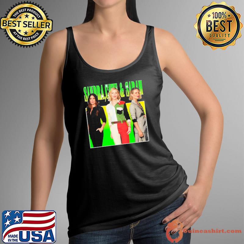 Beautiful model sandra bullock x cate blanchett x sarah paulson s Tank Top
